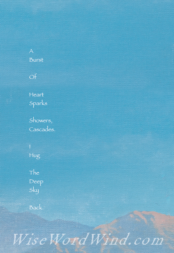 Sky Hug poem by poet Ben R. Teeter