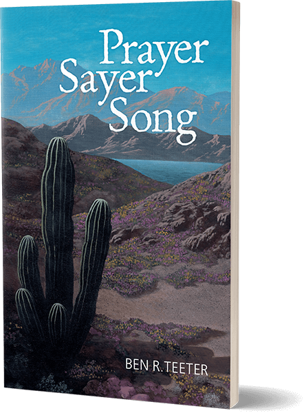 Prayer Sayer Song book cover featuring a desert landscape.